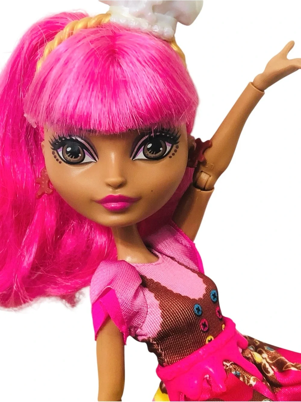 Ever After High Ginger Breadhouse Doll Sugar Coated Pink Dress High Boots 2014